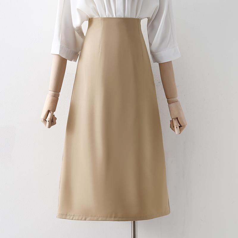 スカート 大人 女性 夏 スリット 仕事服 Aラインスカート ミモレ丈スカート ハイウエスト レディース エレガント ミドル丈 シンプル