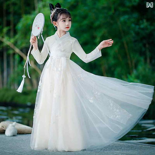 ロングドレス レース プリンセス スカート 中国風 衣装 天女 白 春秋 女の子 ベビー ステージ 舞踊 演劇 お祝い 記念 伝統 豪華 華やか 優雅 ロングドレス レース プリンセス スカート 中国風 衣装 天女 白 春秋 女の子 ベビー ステージ 舞踊 演劇 お祝い 記念 伝統 豪華 華やか 優雅