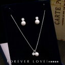 ネックレス イヤリング ピアス アクセサリーセット パール シルバー チェーン 小ぶり 韓国 結婚式 パーティー シンプル 華奢 エレガント 上品 クラシック