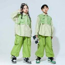 キッズ ダンスウェア シャツスーツ ヒップホップ ストリートダンス ストリートスタイル パフォーマンス衣装 男の子 女の子 ジャズダンス コスチューム ユニフォーム 子供服