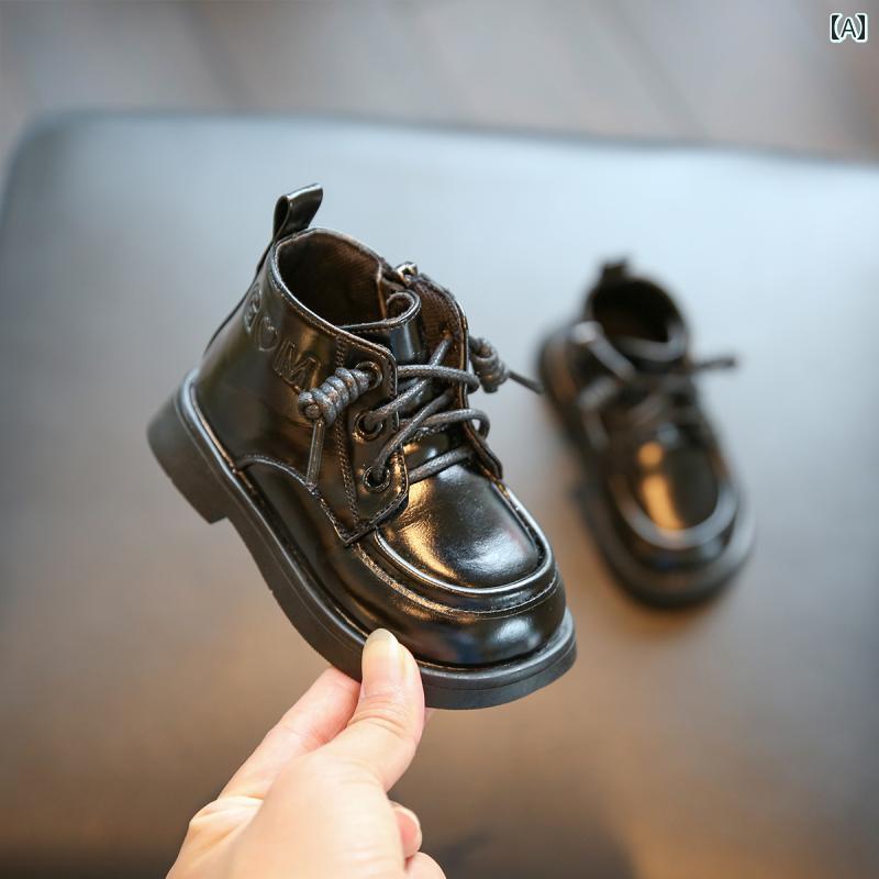 ベビーシューズ 男の子 ショートブーツ 英国調 ソフトソール 幼児 靴 快適 女の子 ブーツ ボーイズ シ..