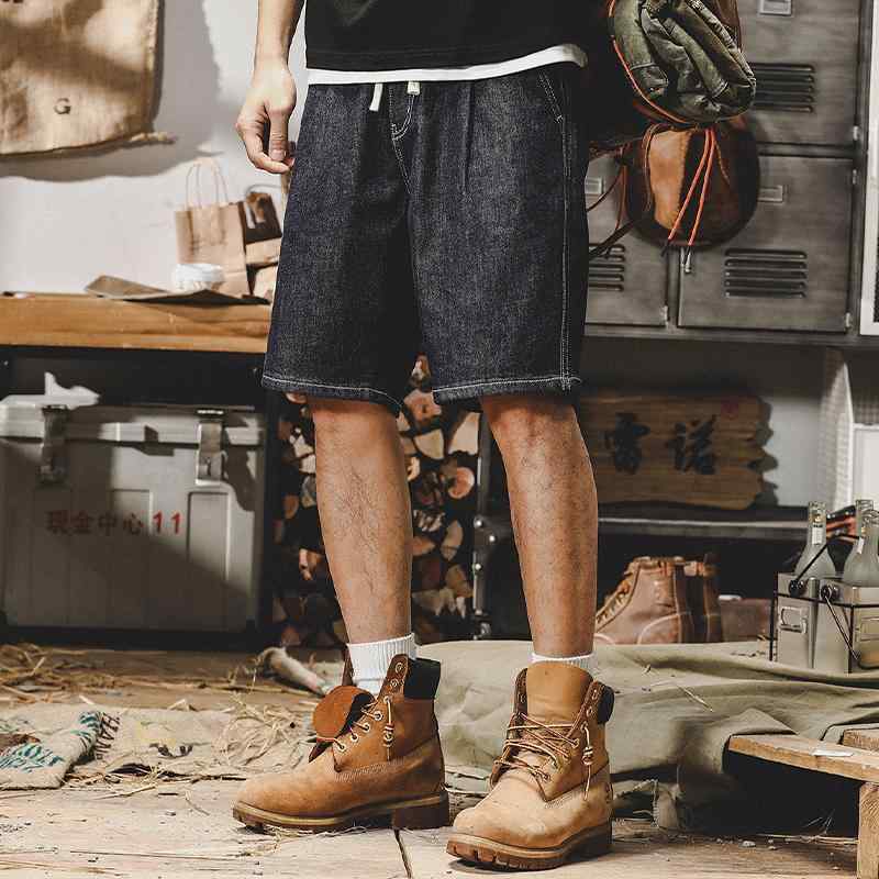 メンズ ハーフパンツ 半ズボン ショート ストレート アウトドア キャンプ アメカジ デニム ワーク カジュアル 男性 夏