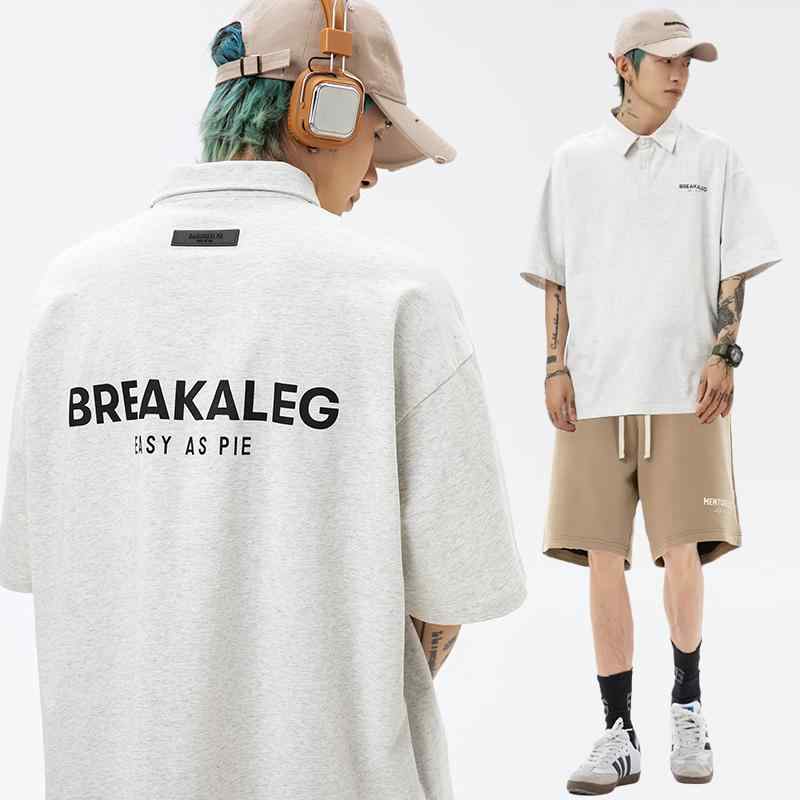 ポロシャツ メンズ 半袖 スーツ 夏 和柄 ショーツ Tシャツ セット ゆったり 都会的 スキニー コットン100