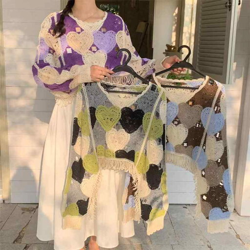 サマーカーディガン ショール レディース ファッション 春秋 フック フラワー ニット フリンジ カーディガン ラウンドネック レイヤード トップス サマーカーディガン ショール レディース ファッション 春秋 フック フラワー ニット フリンジ カーディガン ラウンドネック レイヤード トップス