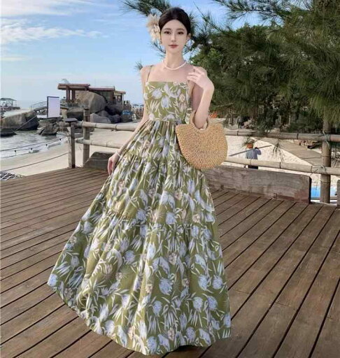 フレンチ ロング ワンピース レディース リゾート 海 衣装 女性用 エレガント タンクトップ ノースリーブ セクシー ビーチ 新婚旅行 ウエストゴム フェミニン 夏 フレンチ ロング ワンピース レディース リゾート 海 衣装 女性用 エレガント タンクトップ ノースリーブ セクシー ビーチ 新婚旅行 ウエストゴム フェミニン 夏