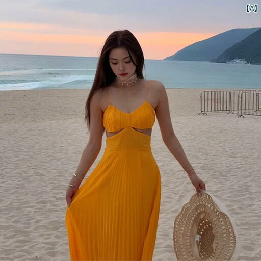 ワンピース リゾート 海辺 休暇 ビーチ ドレス 魅惑的 夏 おしゃれ サスペンダー 黄色 ビーチ バカンス 旅行 パーティ デート 写真映え セクシー ワンピース リゾート 海辺 休暇 ビーチ ドレス 魅惑的 夏 おしゃれ サスペンダー 黄色 ビーチ バカンス 旅行 パーティ デート 写真映え セクシー