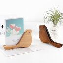 インテリア 写真立て 鳥 小鳥 無垢材 木製 装飾品 卓上 カレンダー スタンド ブラックウォールナット ウッド デスク 飾り 展示 メッセージ ホルダー ポストカード立て