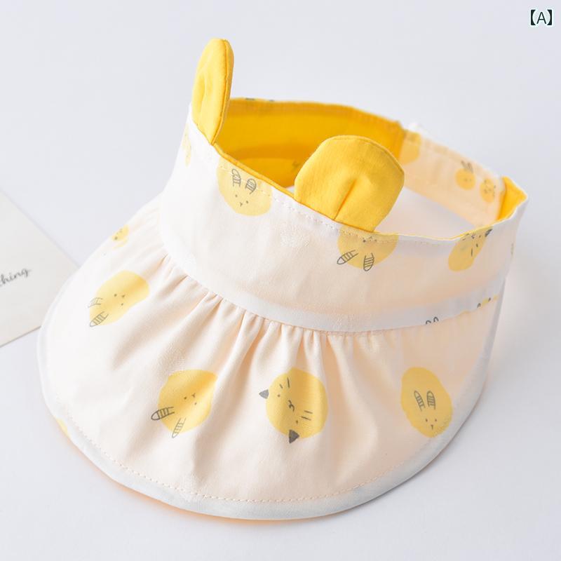 サンバイザー 日よけ アウトドア ベビー 帽子 夏 薄手 帽子 かわいい 赤ちゃん 日焼け防止 太陽 ハット メンズ レディース