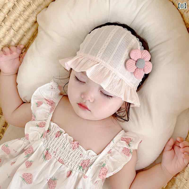 ヘッドバンド ベビー 新生児 帽子 頭部保護 夏 薄手 赤ちゃん キャップ かわいい