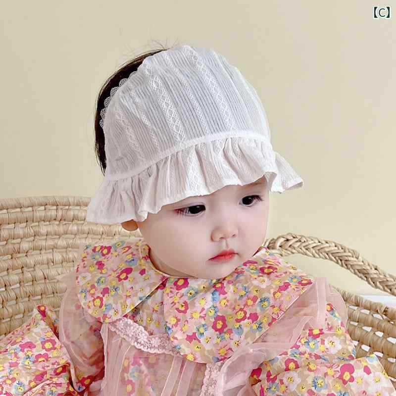 ヘッドバンド ベビー 新生児 帽子 頭部保護 夏 薄手 赤ちゃん キャップ かわいい