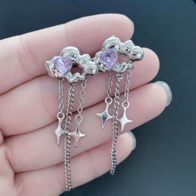 レディース イヤリング 風 雲 耳骨 クリップ 女性 韓国 高級感 シンプル カジュアル 夏 おしゃれ