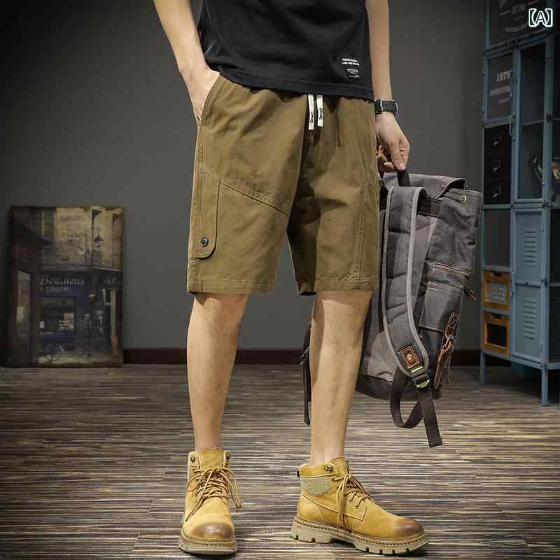 ハーフパンツ アウトドア アメリカ ワークウェア カジュアル ショート パンツ メンズ ゆったり 大きい..
