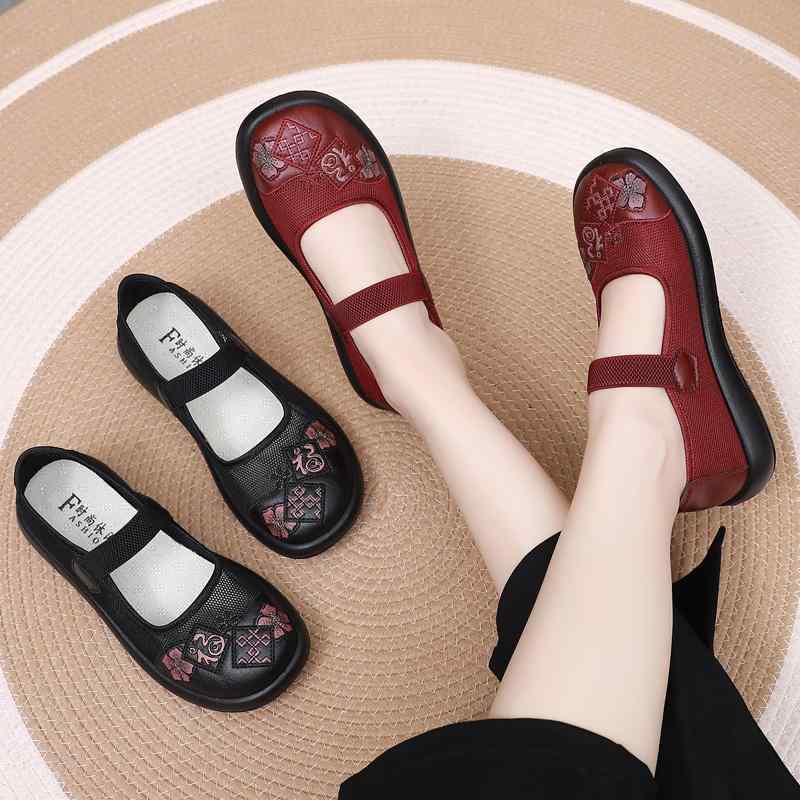 コンフォートシューズ 布靴 履きやすい レディース 滑り止め加工 夏 メッシュ フラット シューズ 通気性がいい シンプル 快適 おしゃれ