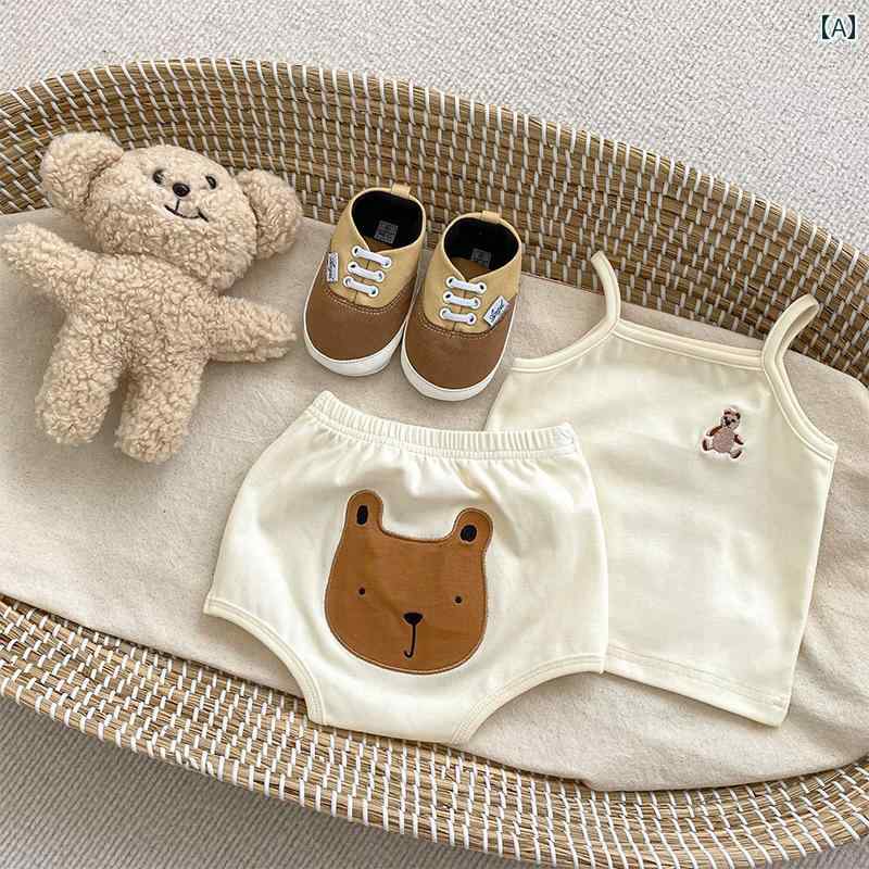 上下セット 肌着 シンプル カジュアル かわいい ベビー 赤ちゃん キッズ 乳幼児 子供 ベビー服 キッズファッション 子供服 女の子 夏