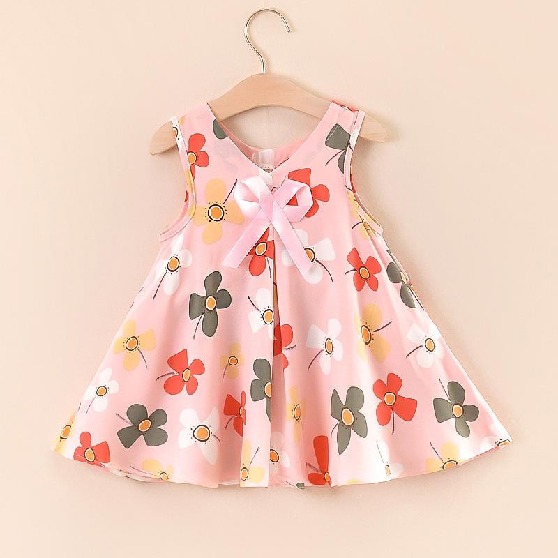 女の子 ノースリーブ ワンピース 子供 赤ちゃん 夏 コットン サマー ドレス プリンセス 韓国 エレガント かわいい