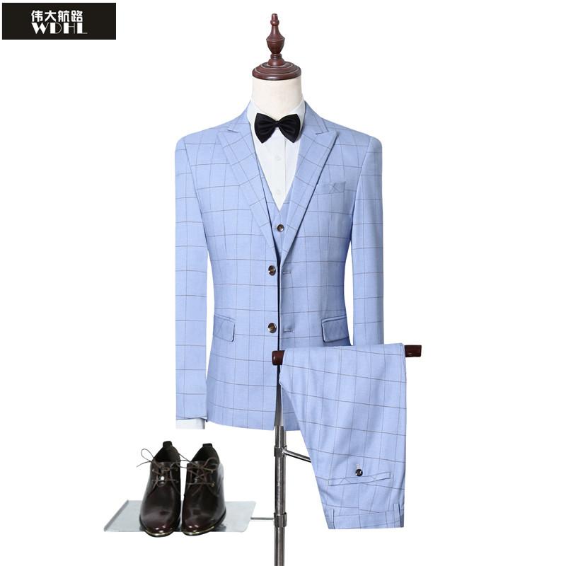 メンズ チェック柄 スリーピーススーツ 大きめサイズ 韓国スタイル スリムスーツ ビジネス カジュアル 男性用 快適 オフィス スタイリッシュ スリムフィット