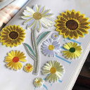 アップリケ ひまわり 花 モチーフ スパンコール 刺繍 布パッチ ワッペン 装飾 アクセサリー アイロン接着可能 DIY素材 手芸 ハンドメイド リメイク ファブリックデコ アクセント