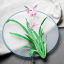 アップリケ 蘭モチーフ 布パッチ 刺繍 ワッペン 手芸 ハンドメイド ファッションアレンジ アクセサリー 衣類装飾 アイロン接着可能 ファブリックデコ リメイク バッグアクセント
