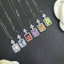 ネックレス レディース カラー クリスタル シック アクセサリー ユニセックス カップル ペア ラインストーン 上品 フォーマル パーティー ディナーデート