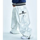 男女兼用 スノー パンツ ストリート ファッション オーバーサイズ レジャー トレンド ユニセックス ペアルック ポケット ウィンタースポーツ アウトドア