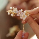 ヘアクリップ ヘアアクセサリー おしゃれ ファッション レディース ヘアピン チャイナ風 プレゼント フラワー タッセル フェミニン エレガント かわいい 可憐