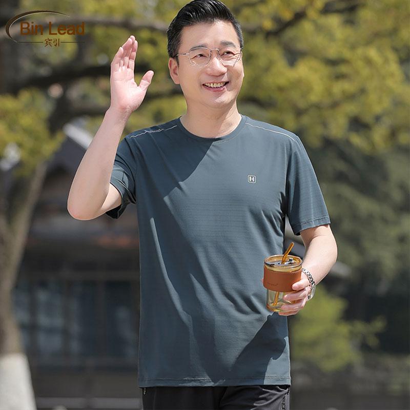 メンズ サマー Tシャツ 半袖 通気性がいい プルオーバー 冷感 速乾 カジュアル スポーツ レジャー 万能 トップス