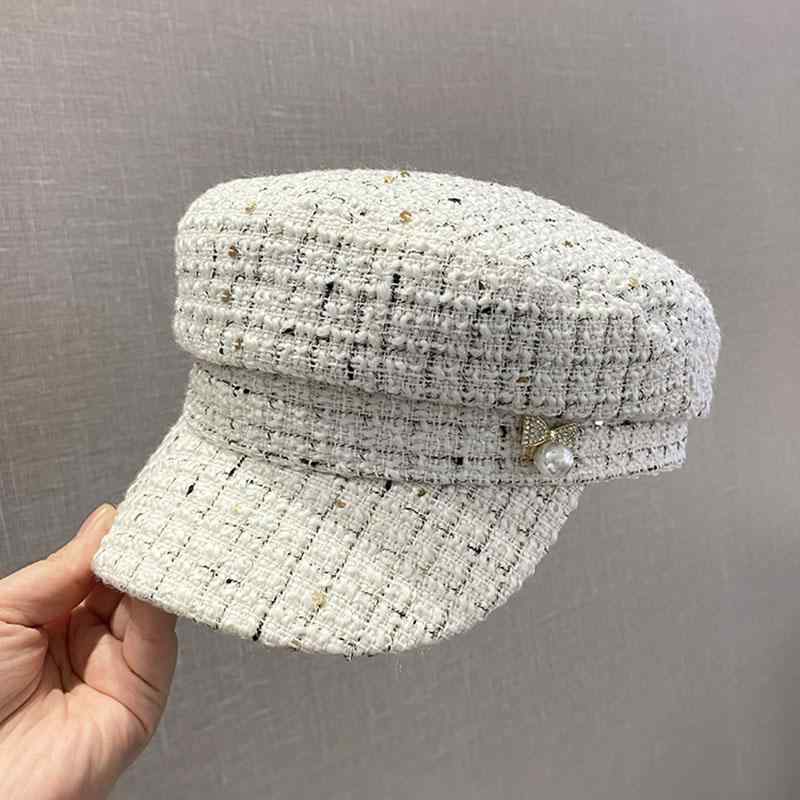 レディース チェック柄 フラット トップハット 春秋 シンプル カジュアル おしゃれ おでかけ 旅行 万能