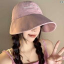 帽子 つば 広 レディース 夏 大きい 頭囲 日焼け防止 顔 小さい ピンク アヒル 舌 ドーム