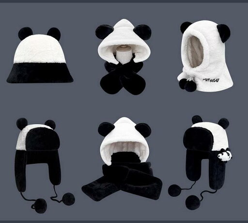 かわいい パンダ 帽子 ハット 学生 ティーンエイジャー レディース ファッション 耳保護 秋冬 スタイル 暖かい 防寒 防風 ふわふわ ふわもこ 実用的 ギフト かわいい パンダ 帽子 ハット 学生 ティーンエイジャー レディース ファッション 耳保護 秋冬 スタイル 暖かい 防寒 防風 ふわふわ ふわもこ 実用的 ギフト