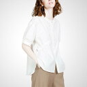 婦人服 シンプル 半袖 白 シャツ 夏 大人っぽい カジュアル スリムヒップ シック トップス 着回し マルチウェイ 無地 シンプル ブラウス オフィス ビジネス ママコーデ