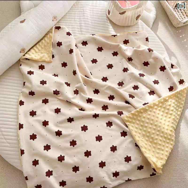 2層 キルト 子供 ベビー 小さい ふんわり 薄手 夏 綿 カバー 赤ちゃん エアコン キュート 新生児 ブランケット