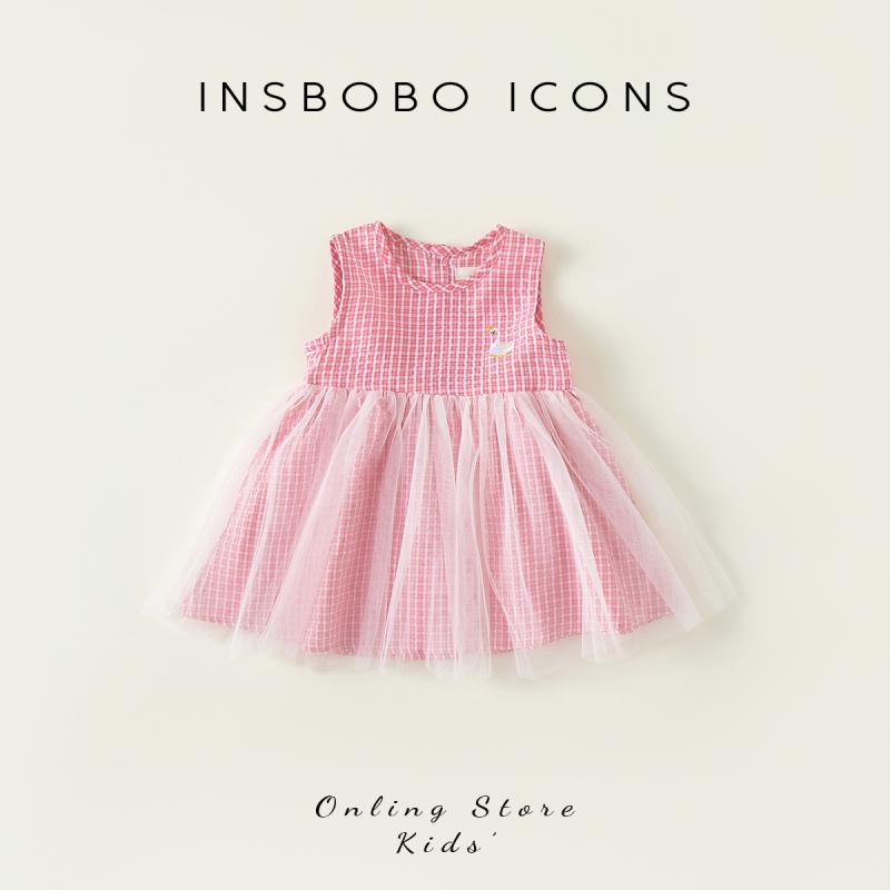 ワンピース サマーウェア ベビー 幼児 女の子 ベビー服 ドレス ノースリーブ メッシュ かわいい