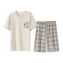 パジャマ ルームウェア セット ナイトウェア メンズ 夏 モーダル 半袖 ショート パンツ ホーム 服 薄手