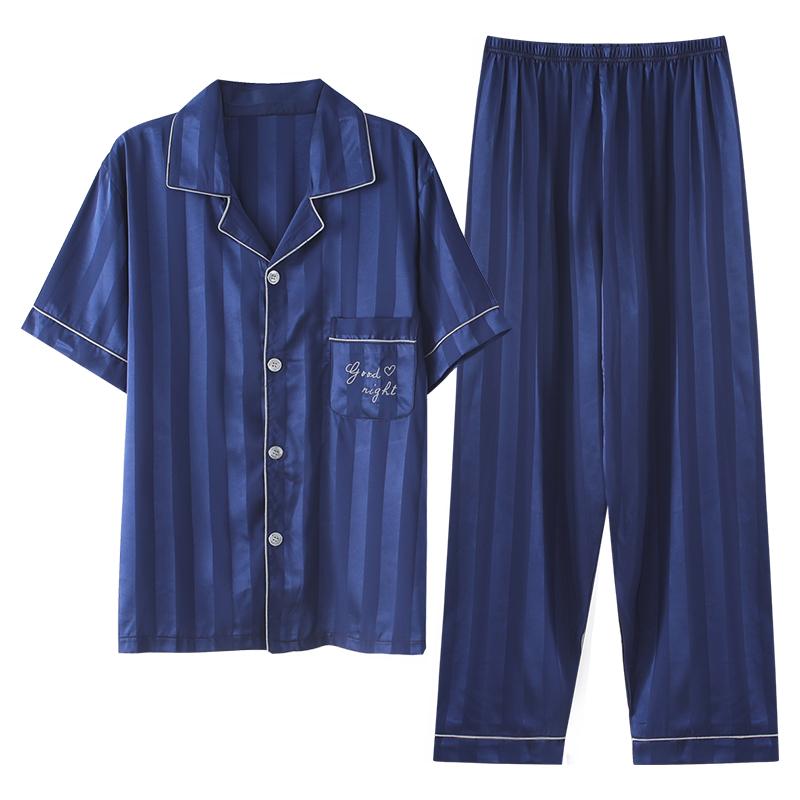 パジャマ ルームウェア セット ナイトウェア メンズ 夏 冷感 半袖 ズボン 大きいサイズ ホーム 服 薄手