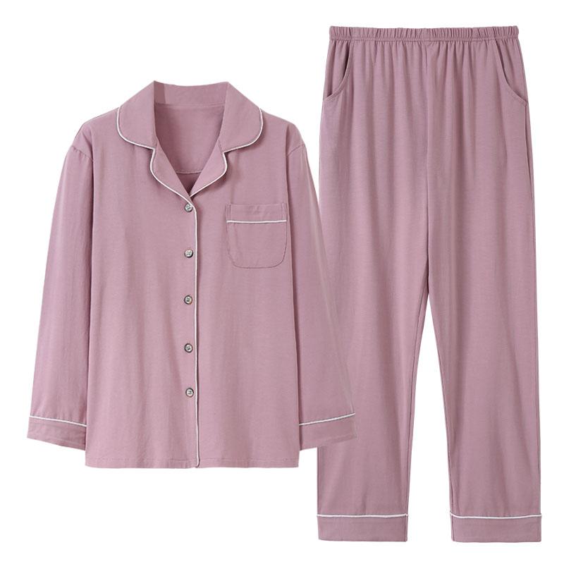 パジャマ レディース ファッション 春夏秋 薄手 モーダル 綿 長袖 ホームウェア 大きいサイズ 寝間着