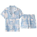 パジャマ ルームウェア ナイトウェア カップル レディース 夏 冷感 半袖 ホーム 服 メンズショーツ 薄部 大きいサイズ セット