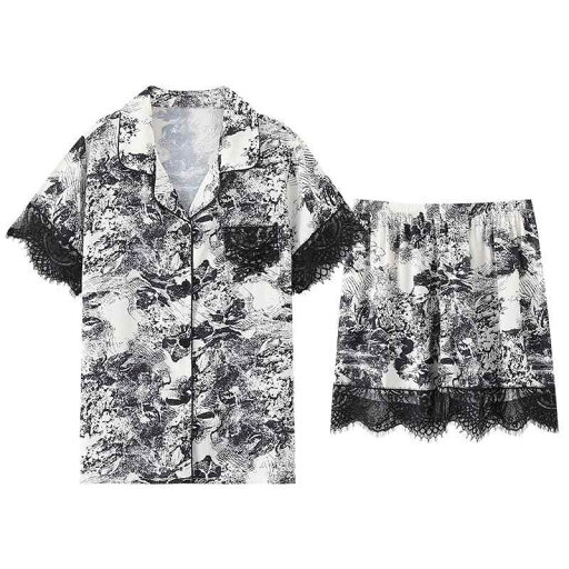 パジャマ ルームウェア ナイトウェア カップル レディース 夏 冷感 半袖 ショーツ ホーム 服 メンズ セット パジャマ ルームウェア ナイトウェア カップル レディース 夏 冷感 半袖 ショーツ ホーム 服 メンズ セット