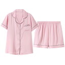 パジャマ ルームウェア ナイトウェア レディース 夏 冷感 半袖 ショーツ 薄手 ホーム 服 セット