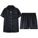 パジャマ ルームウェア セット ナイトウェア レディース 夏 冷感 半袖 ショーツ 薄手 夏 ホーム