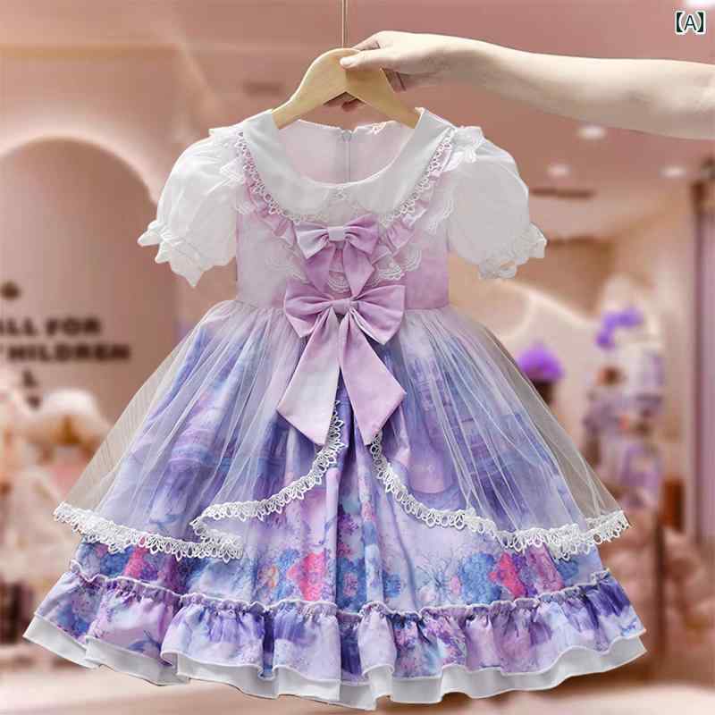 ワンピース 女の子 ロリータ プリンセス ドレス 夏 赤ちゃん ドレス 子供 スカート スタイル 夏 スタイル