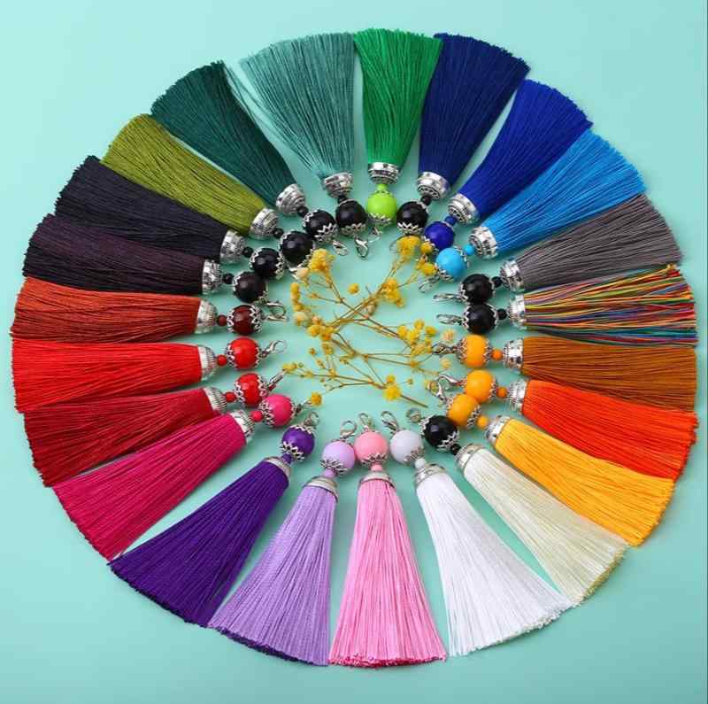 タッセル DIY アクセサリー チャーム タッセル キーホルダー キーチェーン ハイエンド おしゃれ ギフト..