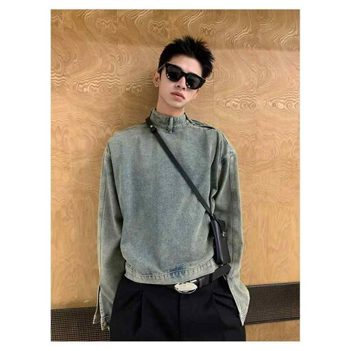 デニム トップス ハイエンド カジュアル Tシャツ ジャケット メンズ レトロ ショート デニムジャケット イン スタイリッシュ モード カジュアル ジーンズ デニム トップス ハイエンド カジュアル Tシャツ ジャケット メンズ レトロ ショート デニムジャケット イン スタイリッシュ モード カジュアル ジーンズ