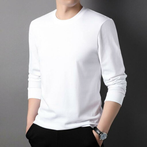 メンズ 綿 長袖 Tシャツ 春秋 ラウンドネック スウェットシャツ 韓国 ベーシック インナー トレーナー 通気性 シンプル 快適 カジュアル メンズ 綿 長袖 Tシャツ 春秋 ラウンドネック スウェットシャツ 韓国 ベーシック インナー トレーナー 通気性 シンプル 快適 カジュアル