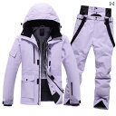 冬用 防寒着 スノーウェア 女性 メンズ スキー スーツ セットアップ シンプル ポケット フード付き スノーボード 防水 スポーツ用品 ユニセックス
