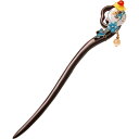 かんざし レトロ 青 ブルー ヘアピン チャイナ レディース 秋冬 ギフト カジュアル ヘアアクセサリー 髪飾り