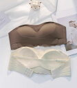ブラジャー フロント ボタン ストラップレス 下着 女性用 滑り止め プッシュアップ チューブトップ 夏 スタイリッシュ 補胸 ハート フェミニン シンプル かわいい