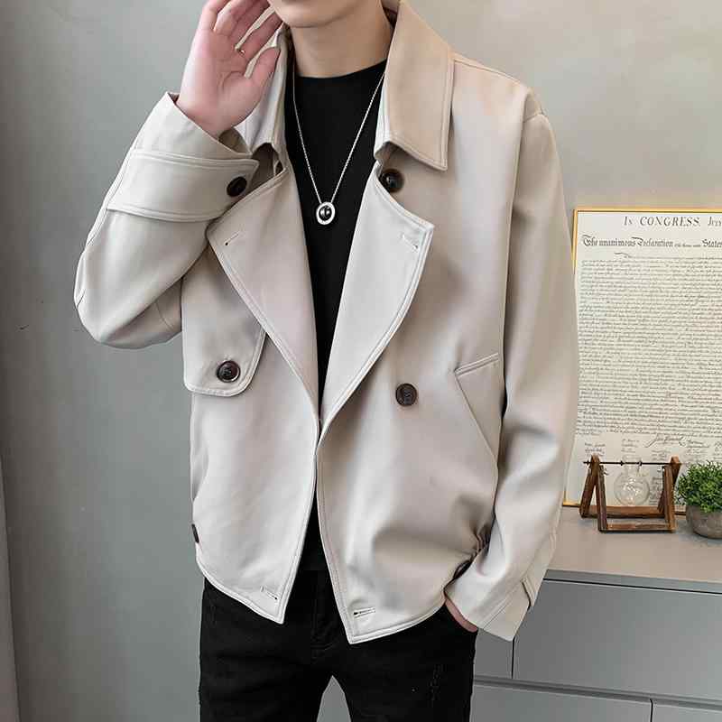 メンズ スーツ カラー ジャケット 春秋 ショート丈 カジュアル シンプル おしゃれ ゆったり 快適 アウター