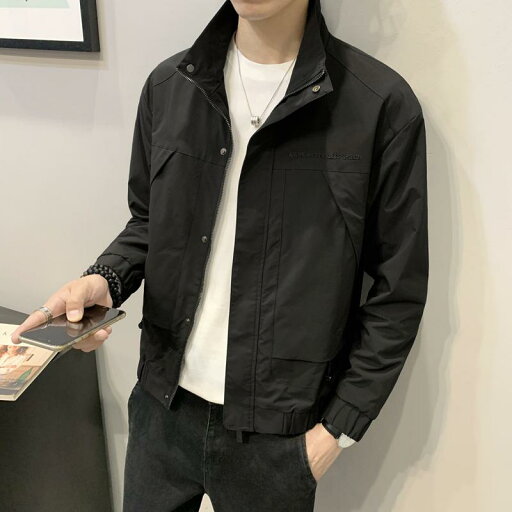 メンズ ジャケット 春秋 スタイル 韓国 スタンドカラー カジュアル ハイネック シンプル おしゃれ 快適 万能 メンズ ジャケット 春秋 スタイル 韓国 スタンドカラー カジュアル ハイネック シンプル おしゃれ 快適 万能