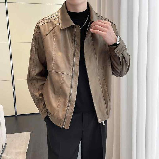 ジャケット トップス 上着 カジュアル おしゃれ ファッション メンズ 男性 春秋 PUレザー 高級感 スタイリッシュ 大きいサイズ デイリー ラグジュアリー ジャケット トップス 上着 カジュアル おしゃれ ファッション メンズ 男性 春秋 PUレザー 高級感 スタイリッシュ 大きいサイズ デイリー ラグジュアリー