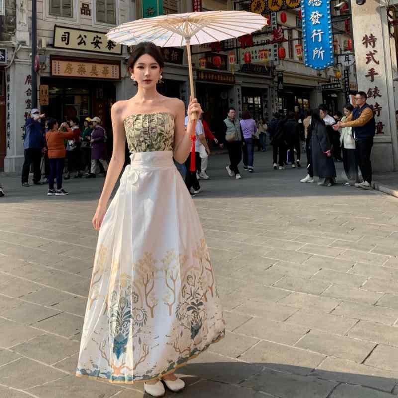 レディース ファッション チャイナ風 モーニングシュートドレス スカート エンゲージメント モーニングローブ 女性 花嫁 民族風 チュー..